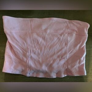 Urban Outfitters Pink Ribbed Tube Top
